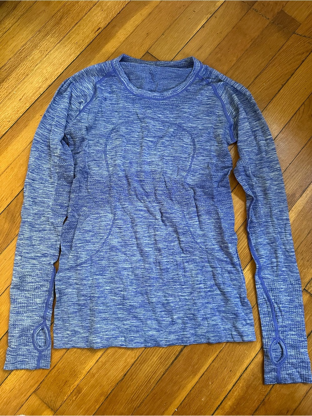 lululemon athletica Blue Space-Dyed Muscle Tee